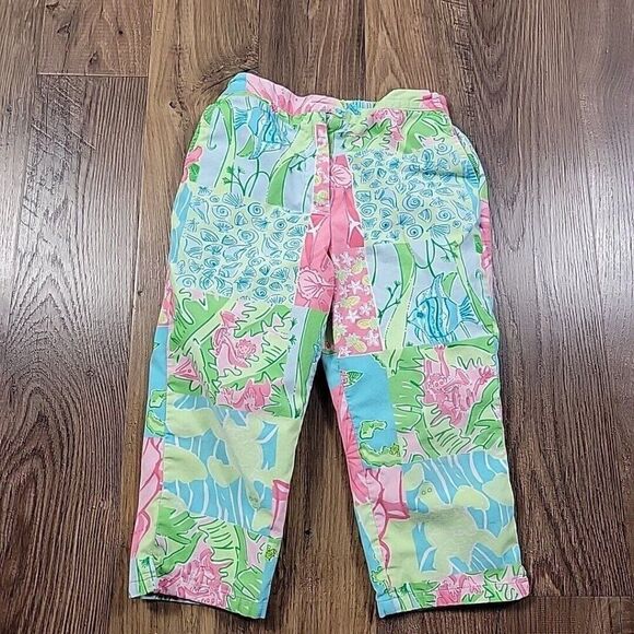 Lilly Pulitzer Other - Lilly Pulitzer Pants Girls 6X Colorful Floral Stretch Youth Beach